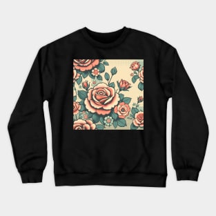 Pink Rose Crewneck Sweatshirt